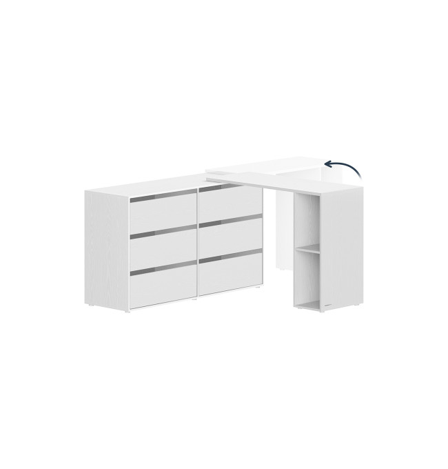 Komoda s nastavitelným stolkem LTS656W01