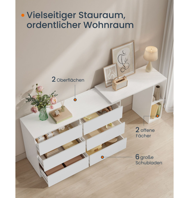 Komoda s nastavitelným stolkem LTS656W01
