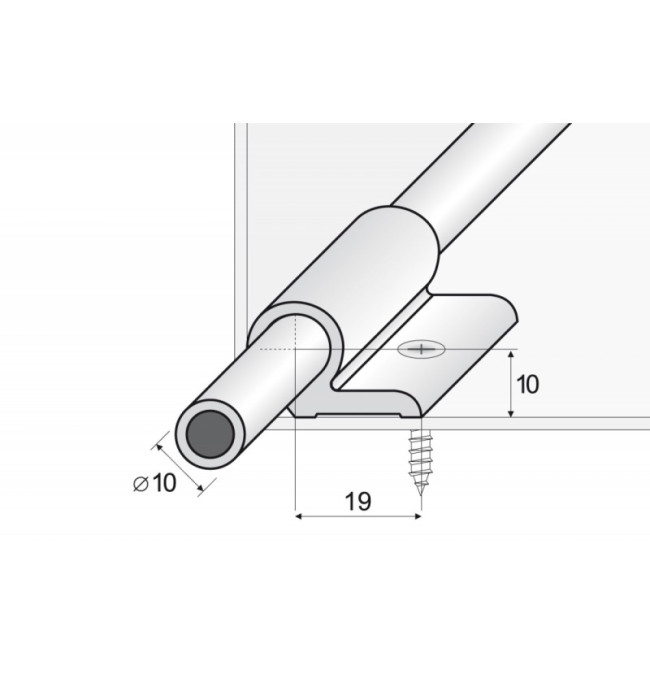 Schodišťové lišty - hnědé