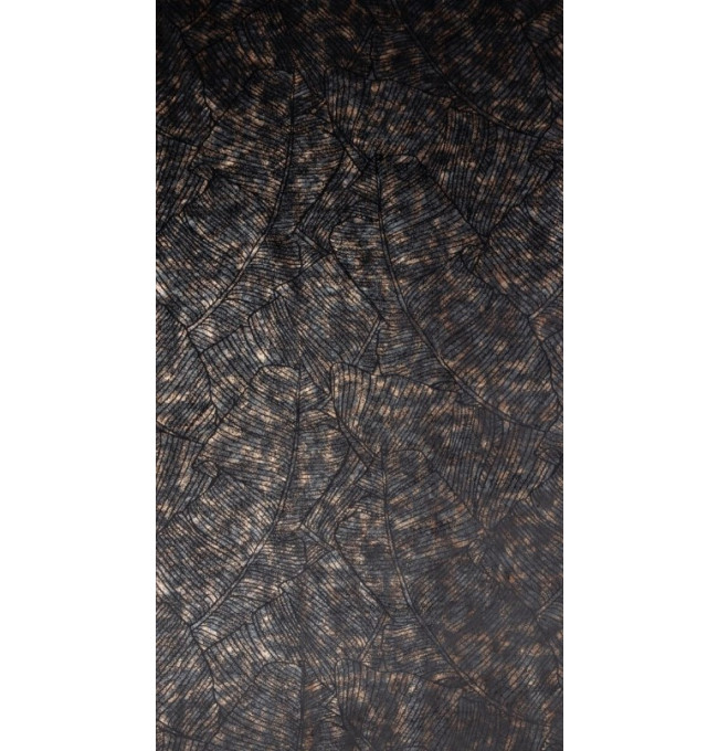 Hotový závěs TULIA černá - na pásce