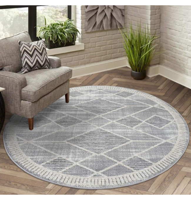 Koberec Flair 178 kruh šedý