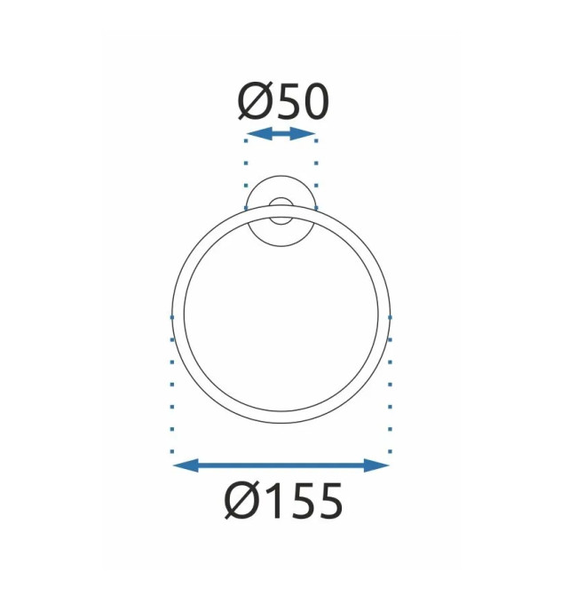Koupelnový věšák RING 332915B MIST 05