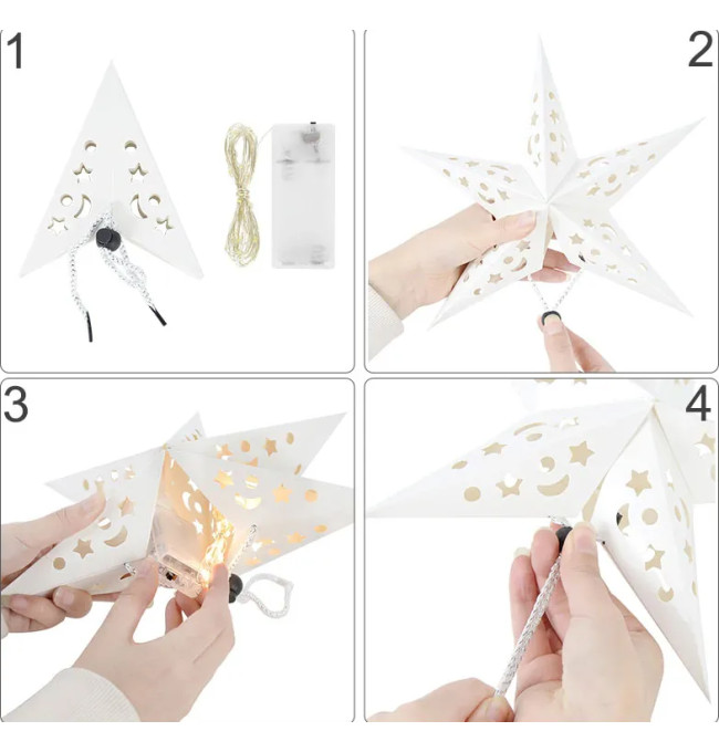 Vánoční dekorace LED Hvězda SY-001