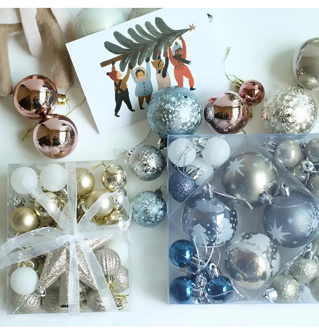 Vánoční kuličky -  SYSD1688-046 (36ks)