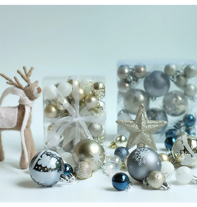 Vánoční kuličky -  SYSD1688-046 (36ks)