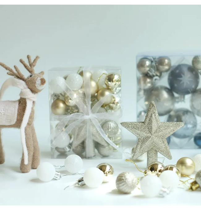 Vánoční kuličky -  SYSD1688-046 (36ks)