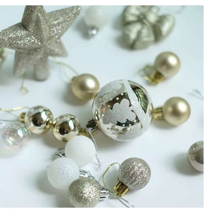 Vánoční kuličky -  SYSD1688-046 (36ks)