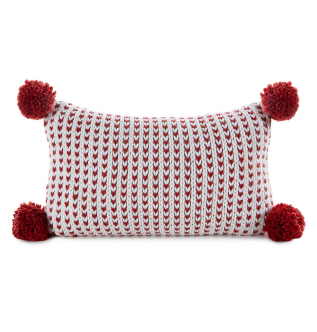 Povlak na polštář CHP 104 červený / bílý