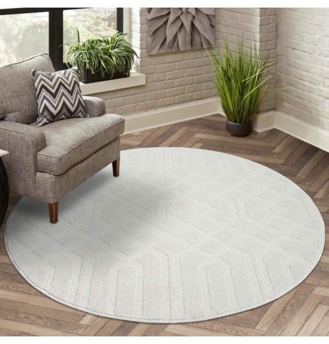 Koberec Flair 138 kruh krémový