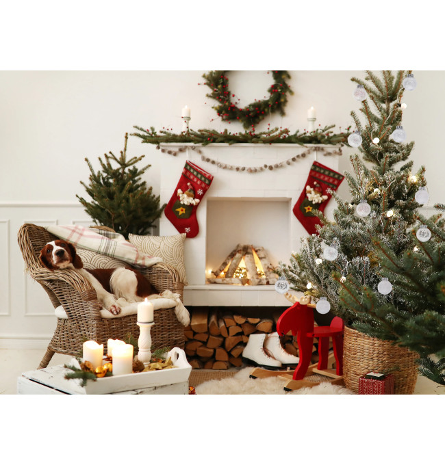 Vánoční kuličky - bílé SYSD1688-057 (30ks)