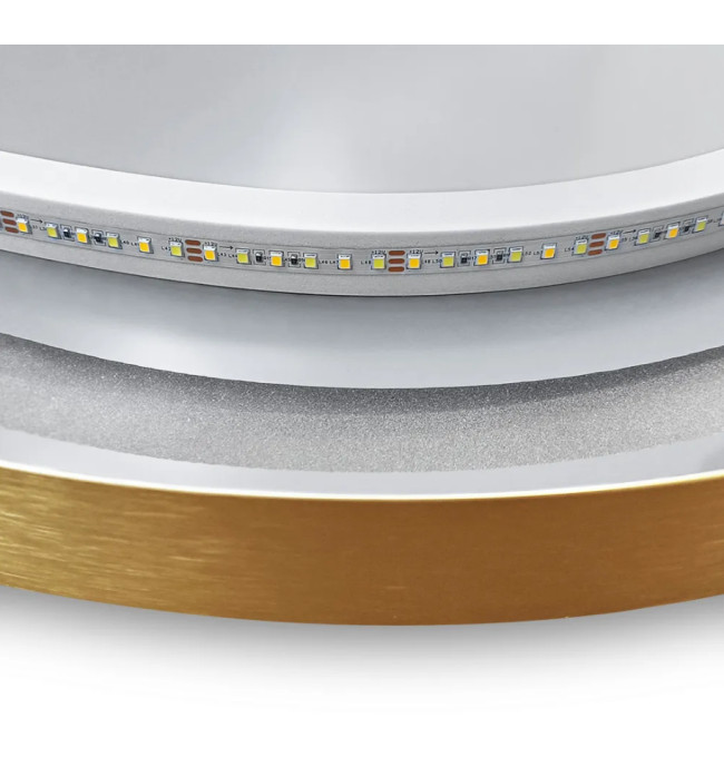 Oválné LED zrcadlo 50x100CM zlaté