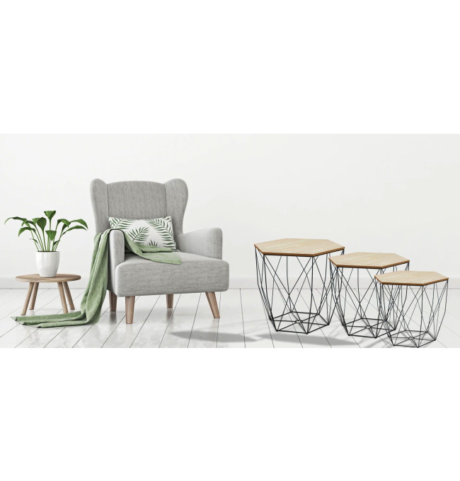 Set drátěných stolků SG1910-77