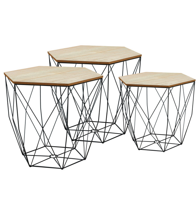 Set drátěných stolků SG1910-77
