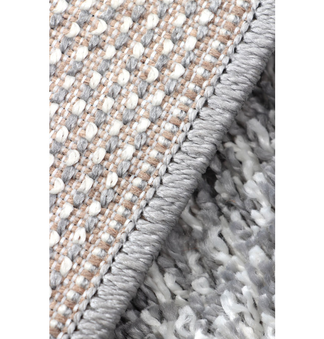 Koberec SHAGGY DE LUXE/EVO SHAGGY 8000/910 šedý / bílý