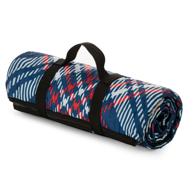 Pikniková deka HARMONY červená / modrá