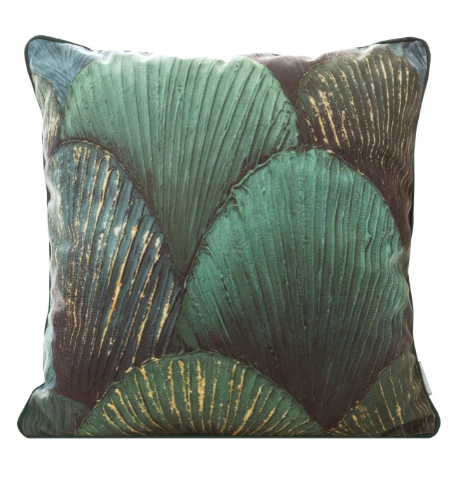 Povlak na vankúš MINK D zelený / zlatý