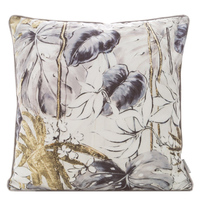 Povlak na polštář MINK H biely / stříbrný