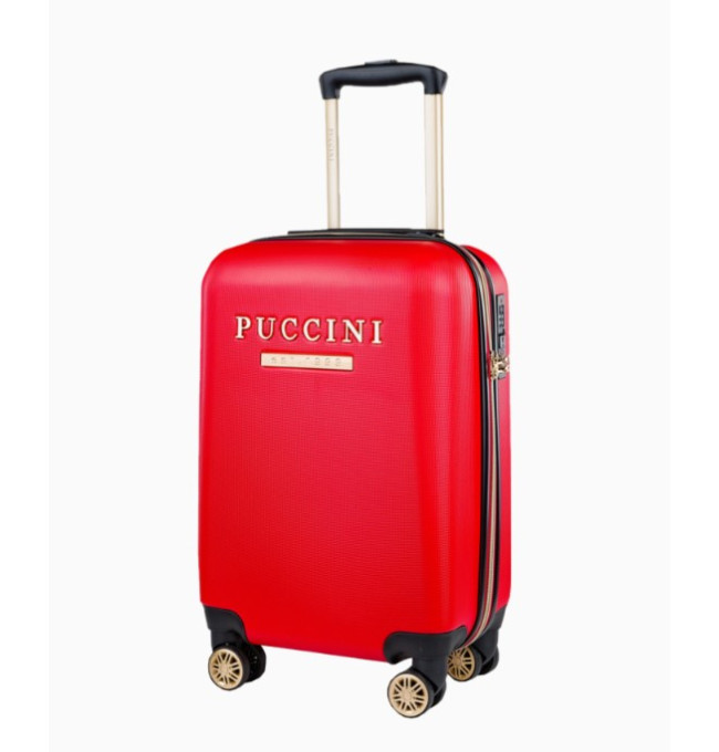Červený kabinový kufr Los Angeles