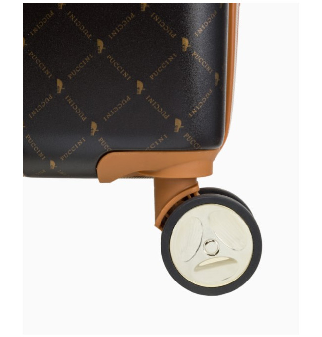 Velký hnědý kufr Saint Tropez s monogramem