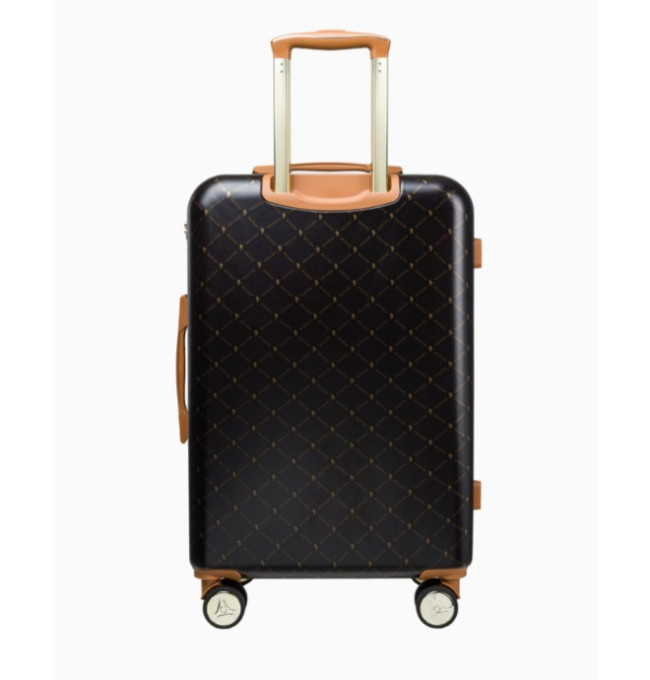 Střední hnědý kufr Saint Tropez s monogramem