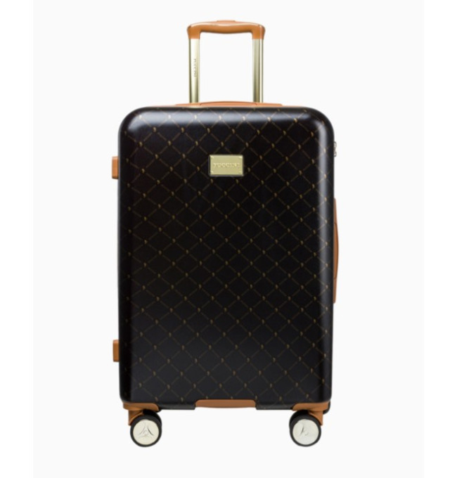 Střední hnědý kufr Saint Tropez s monogramem