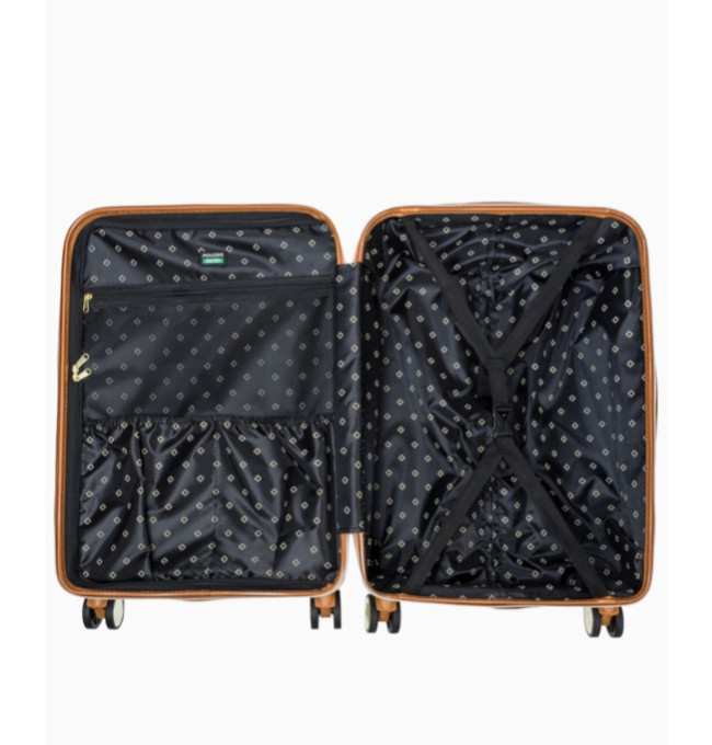 Střední hnědý kufr Saint Tropez s monogramem