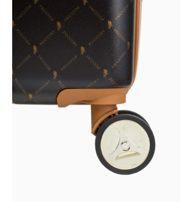 Střední hnědý kufr Saint Tropez s monogramem