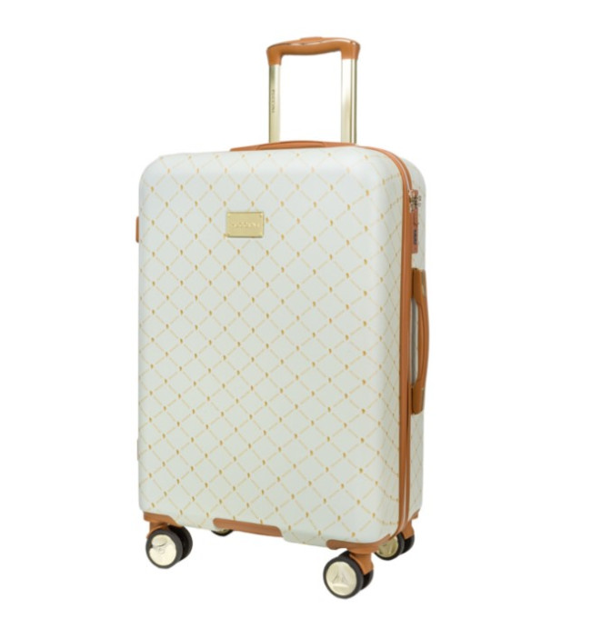 Střední béžový kufr Saint Tropez s monogramem