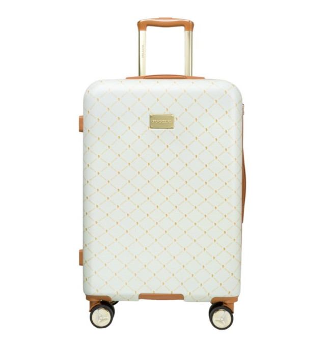 Střední béžový kufr Saint Tropez s monogramem