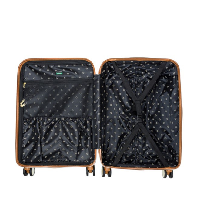 Střední béžový kufr Saint Tropez s monogramem