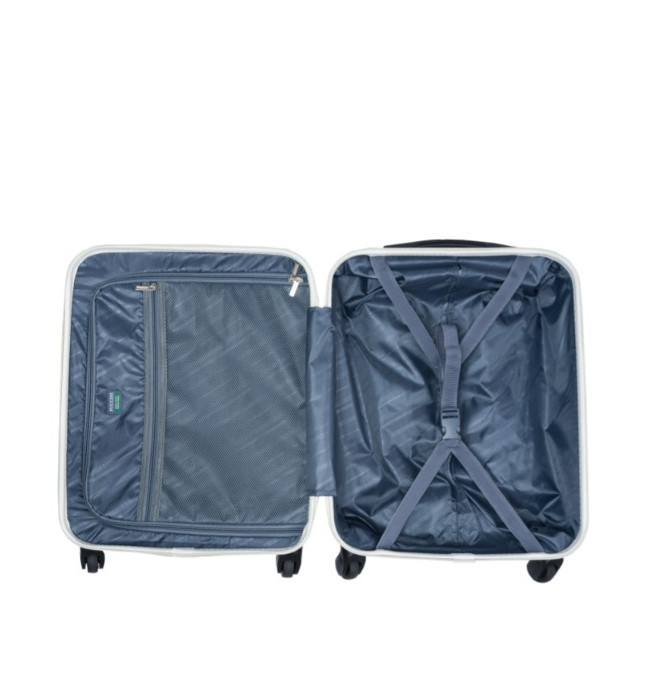 Bílý kabinový kufr Paris