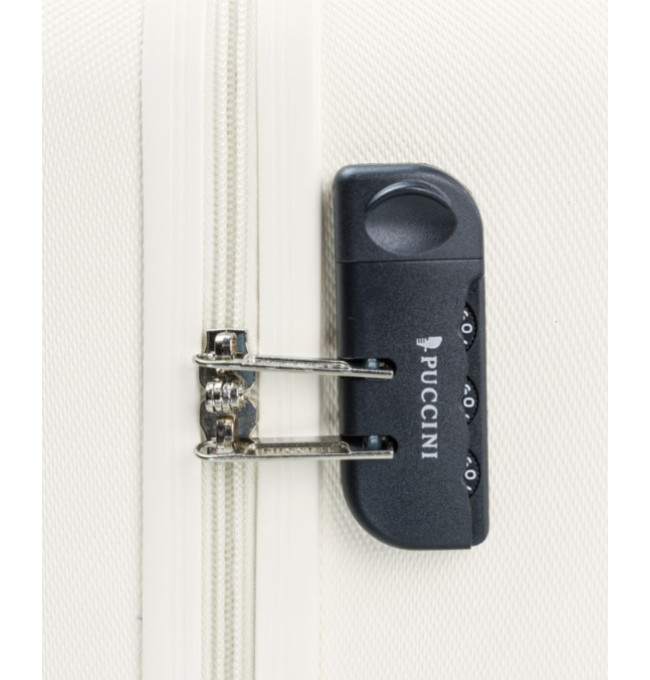 Bílý kabinový kufr Paris