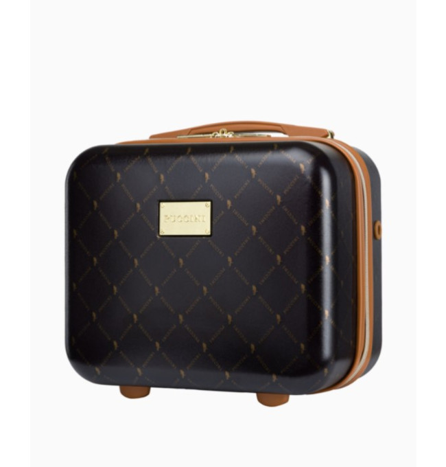 Hnědé cestovní pouzdro Saint Tropez s monogramem