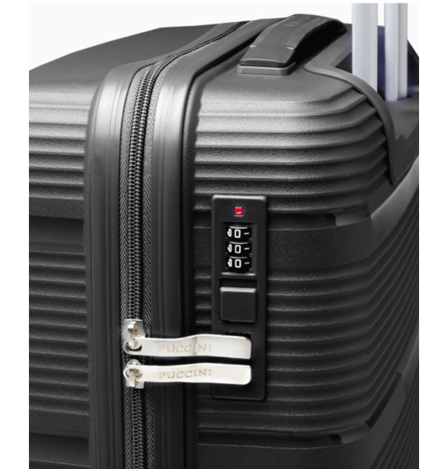 Černý kabinový kufr Casablanca