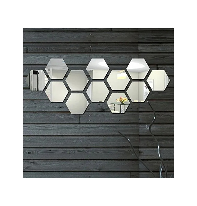 Zrcadlo Hexagon 8 ks, 380515