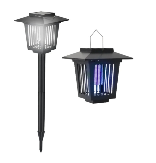 LED solární lampa na hmyz J-22 černá