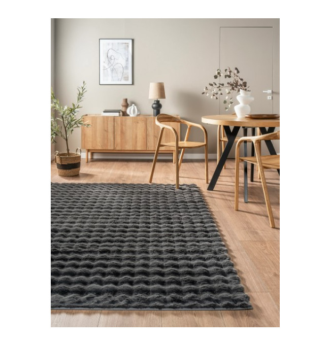 Koberec BUBBLES MOYO grafitový / černý