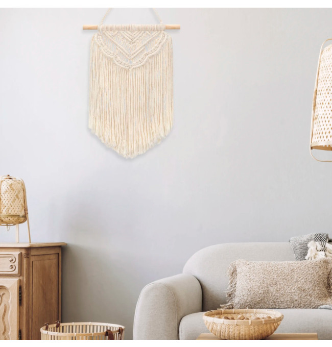 Nástěnná dekorace BOHO MAKRAMA 322149 béžová