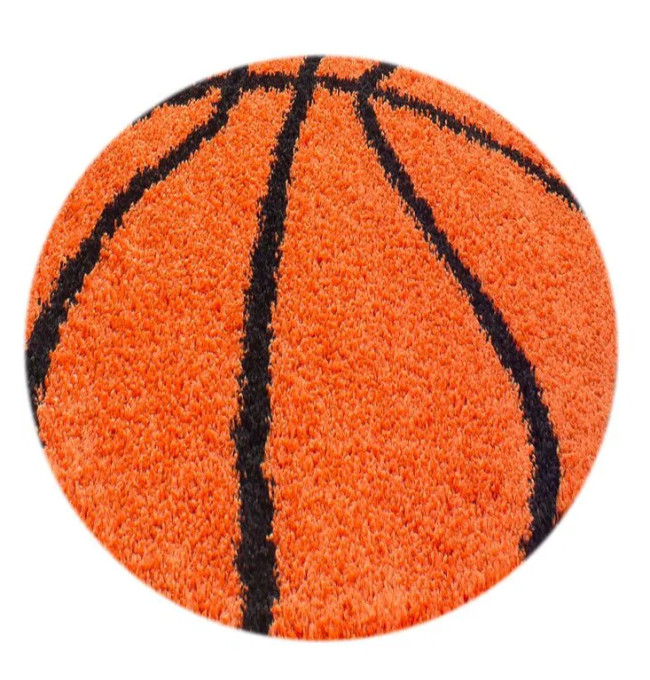 Koberec Fun Shaggy basketbal kruh