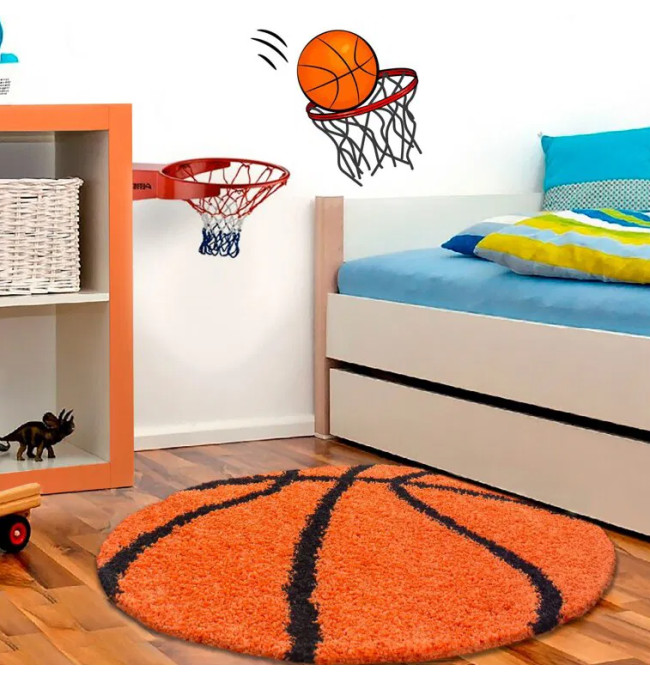 Koberec Fun Shaggy basketbal kruh