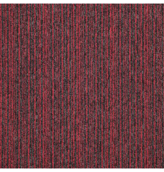 Kobercové čtverce Sonar Lines 4120 červené 50x50 cm