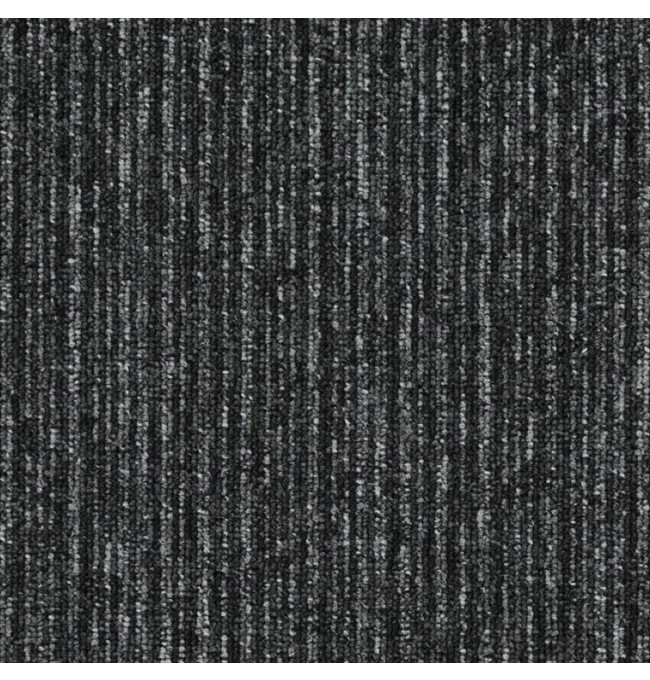 Kobercové čtverce Sonar Lines 4178 černé 50x50 cm