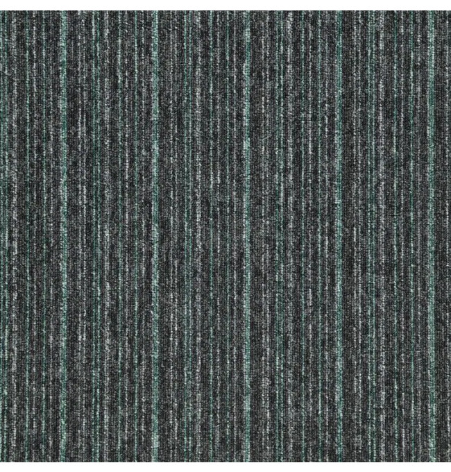 Kobercové čtverce Sonar Lines 4577 zelené / černé 50x50 cm