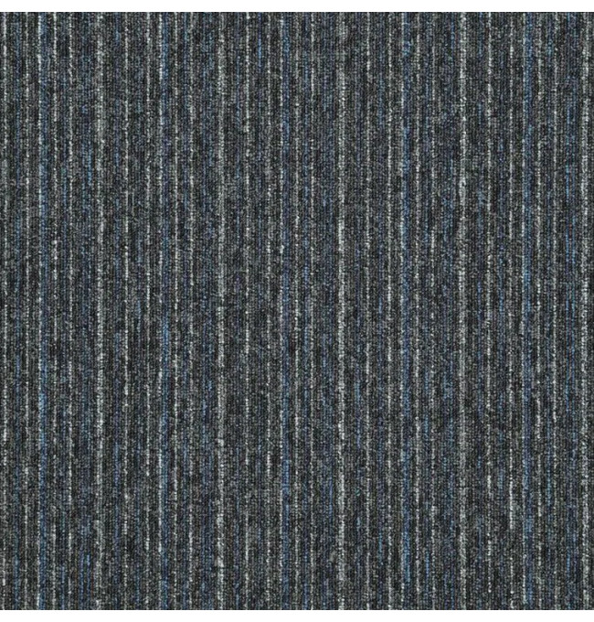 Kobercové čtverce Sonar Sonar Lines 4578 černé / modré 50x50 cm