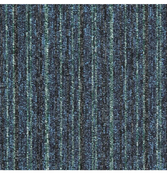Kobercové čtverce Sonar Lines 4583 modré / zelené 50x50 cm