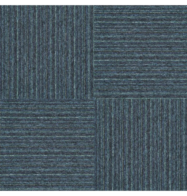Kobercové čtverce Sonar Lines 4583 modré / zelené 50x50 cm