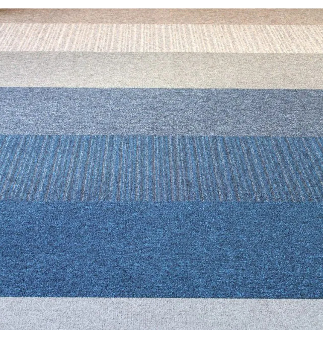 Kobercové čtverce Bari Lines 3508 šedé / béžové 50x50 cm