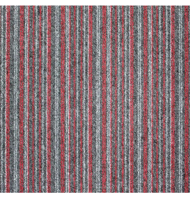 Kobercové čtverce Verona Lines 7785 červené / šedé 50x50 cm