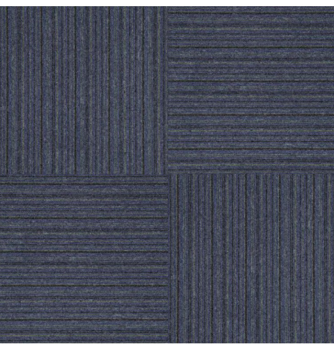 Kobercové čtverce Tampa Stripe 1486 modré / zelené 50x50 cm
