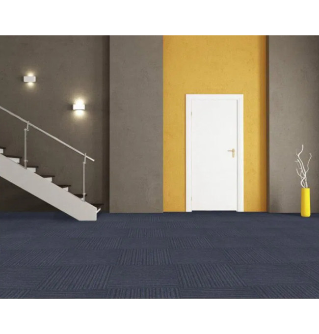 Kobercové čtverce Tampa Stripe 1486 modré / zelené 50x50 cm
